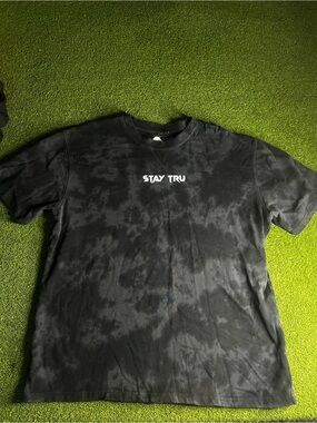 truwolf Black Tie-Dye Graphic Tee